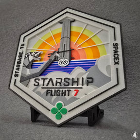 SpaceX Starship - Test Flight 7 - 3D-Druck Patch