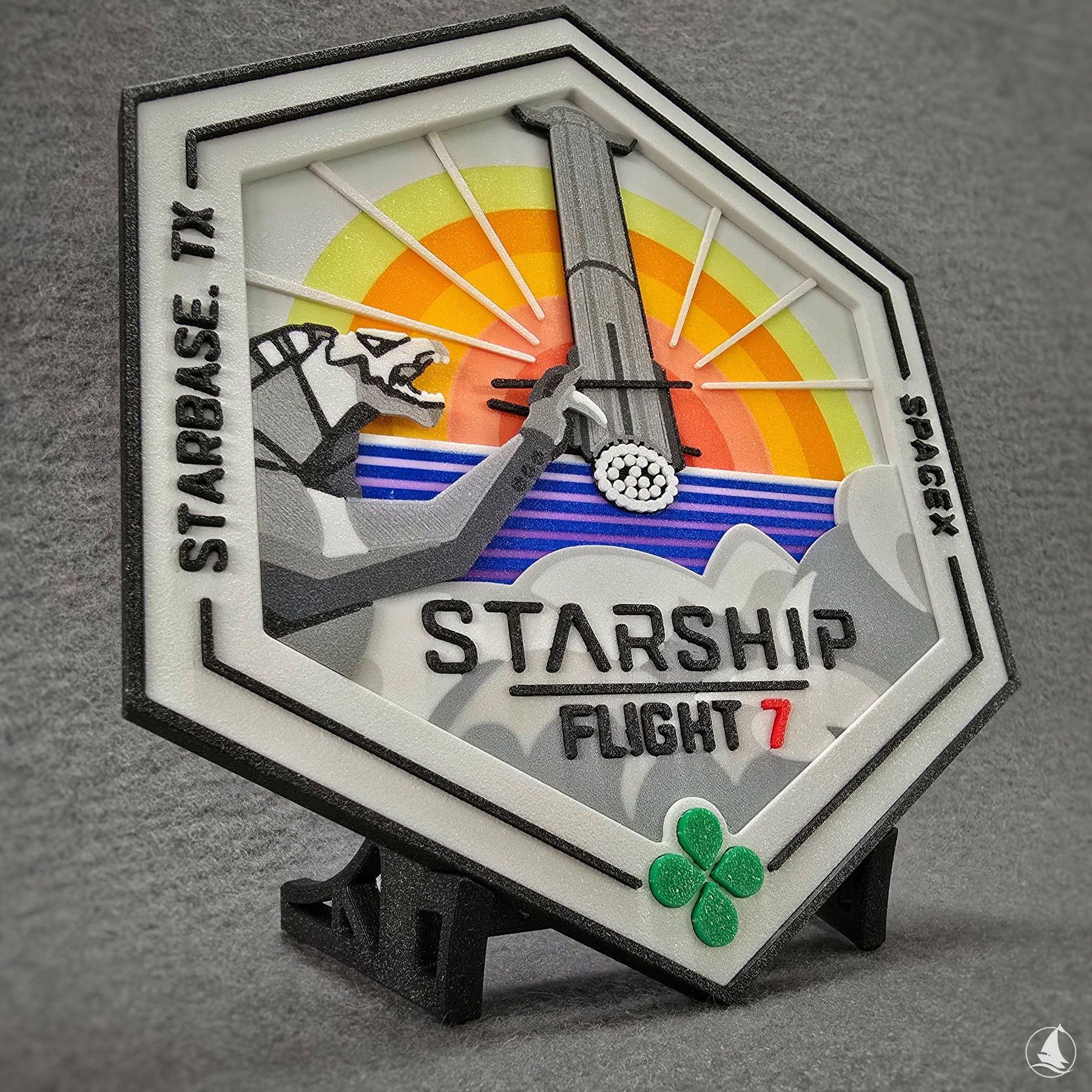 SpaceX Starship - Test Flight 7 - 3D-Druck Patch