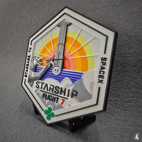 SpaceX Starship - Test Flight 7 - 3D-Druck Patch