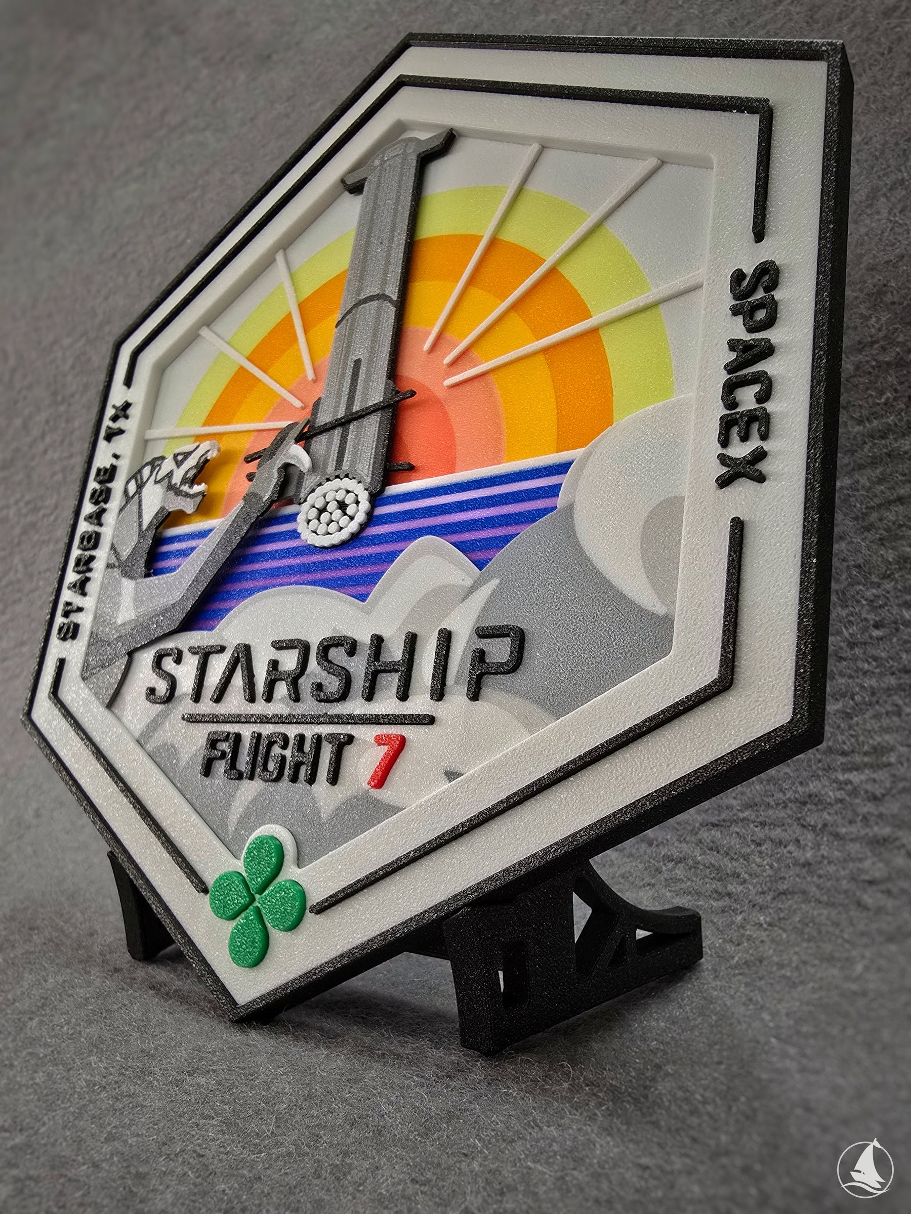 SpaceX Starship - Test Flight 7 - 3D-Druck Patch